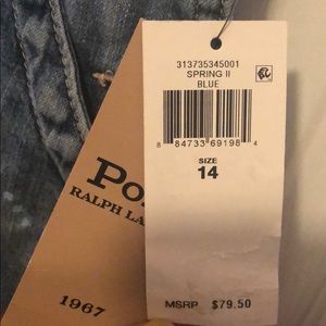 Girls Ralph Lauren skirt overalls